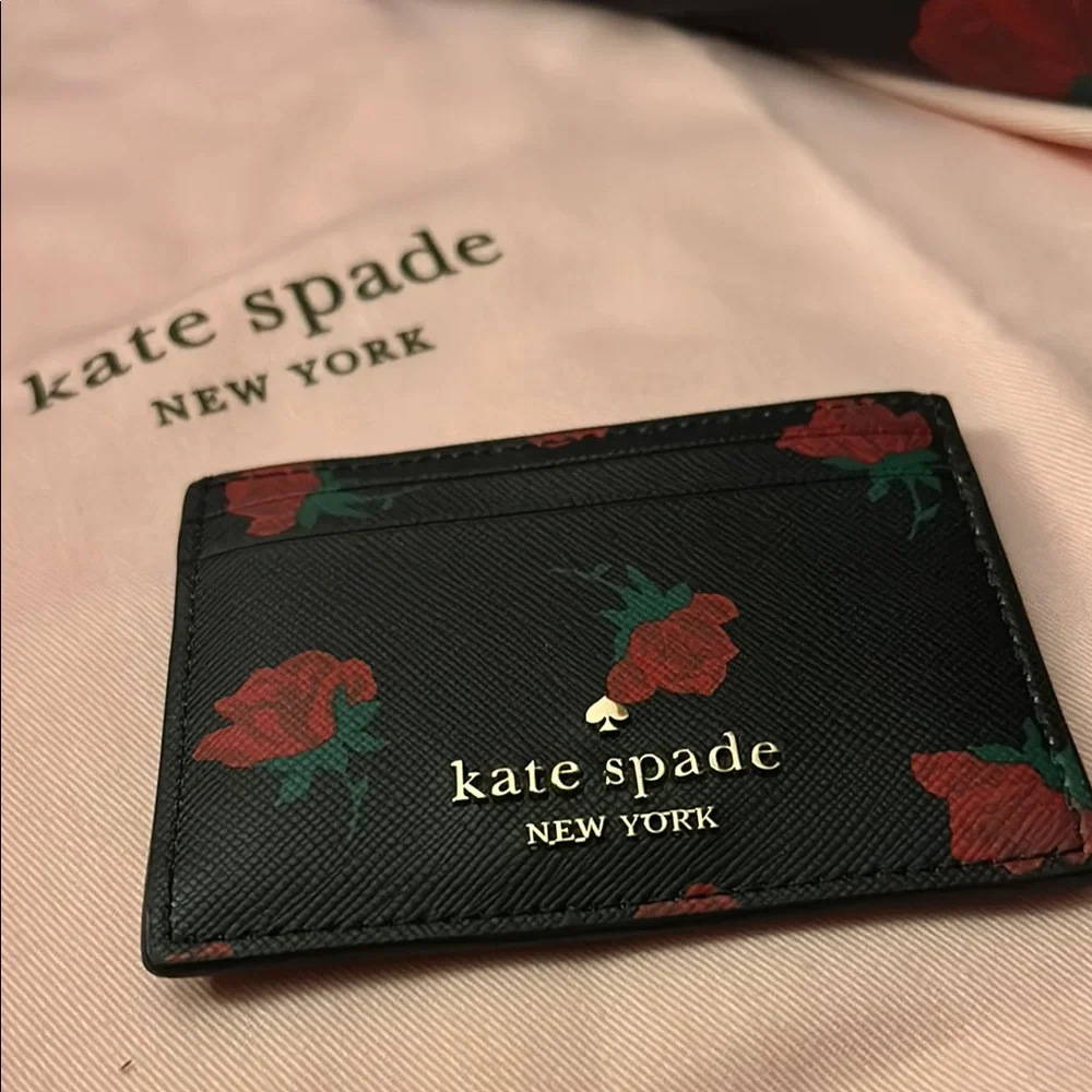 kate spade Black Floral Rose Satchel